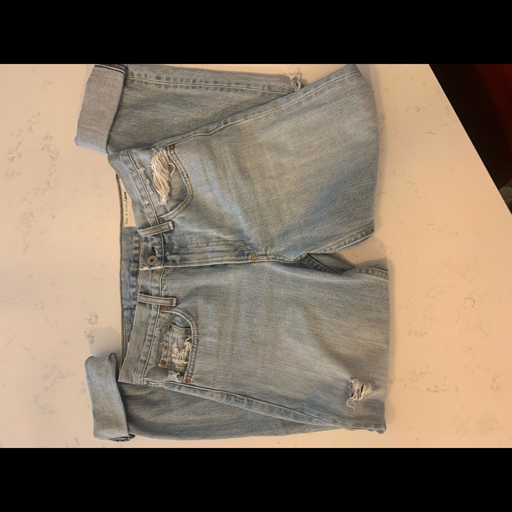 Rag and Bone distressed boyfriend jeans